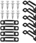 Heavy Duty Black Furniture Connectors And Hidden Screws For Dressers Bookshelves 50 Set Anti Rust Hardware Go To Kit set of screws and connectors.