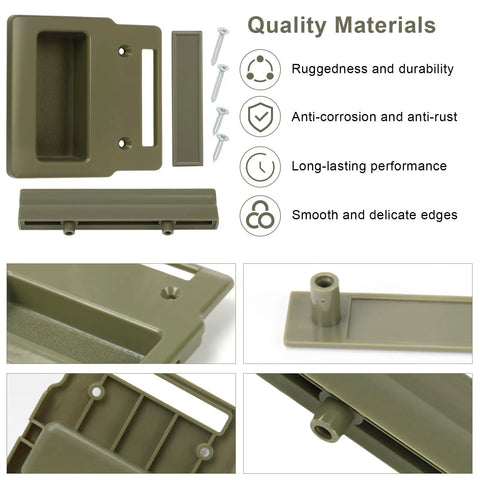 Heavy Duty Sliding Screen Door Handle Kit Replacement For A Series Hinged And Sliding Patio Doors 1982 To Present