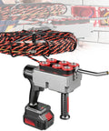 Automatic Wall Wire Threader Machine Heavy Duty Conduit Puller Tool with lithium battery and red-black wire feeding system.