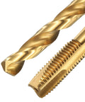 Tap And Drill Bit Set 5/16-24 UNF Right Hand Thread Tap And 6.9mm Titanium Coated HSS Drill Bit 6542 Tapping Tool Kit For DIY Metalworking And Pro Projects