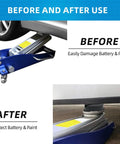 Universal Rubber Floor Jack Pad Set 2 Pack With Pinch Weld Jack Pad Adapter For Quick Jack Compatibility in use
