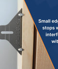 Bulk Door Install Kit With 77 Brackets And All Screws Delivers Fast Shim Free Install For 11 Doors Using 7 Brackets Each Or 12 Point 8 Doors With 6 Brackets Achieving 10X Faster Setup And A Consistently Perfect Reveal bracket on door edge