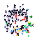84 Pcs Momentary Tactile Push Button Switch Kit 6x6x8mm with 7 color caps for breadboard Arduino prototyping and DIY electronics.