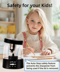 Must Have Electric Pencil Sharpener for Home and School Powered by USB or AA Batteries, Adjustable 6 to 8 Mm Blades, Sleek Black, Fast Sharpening, Mess Reducing, Portable and Easy to Use for Kids and Adults on desk