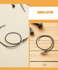 Gas Furnace Flame Sensor Probe Two Pack With Wiring Harness Replacement Part For Boiler High Sensitivity Detection Durable Plastic Sensor With Protective Case For Easy Installation And Reliable Operation, coiled sensor on wood