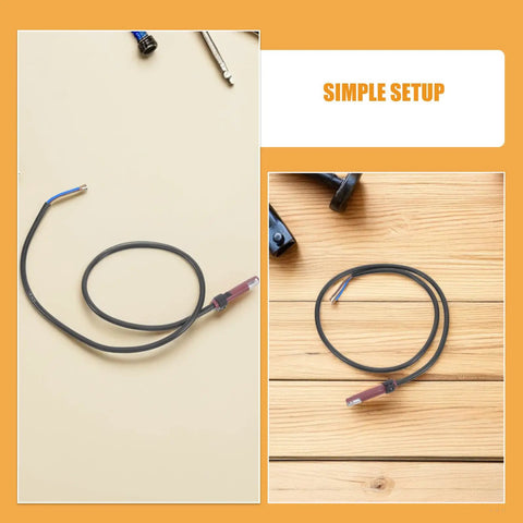 Gas Furnace Flame Sensor Probe Two Pack With Wiring Harness Replacement Part For Boiler High Sensitivity Detection Durable Plastic Sensor With Protective Case For Easy Installation And Reliable Operation, coiled sensor on wood