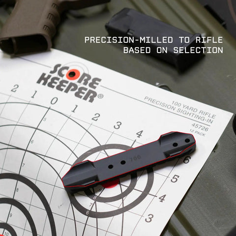 Grimlock Picatinny Rail Mount For Mossberg Shotguns 500 590 835 930 Shockwave on target sheet