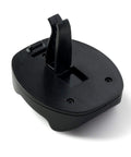 Side view of black Car Sunglasses Holder Clip for sun visor and air vent easy one handed access stays put one pair in place no slips