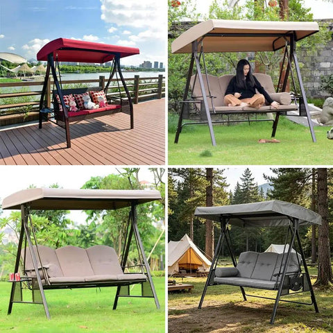 Porch Swing Canopy Replacement Cover 75x47 or 84x48 Inches Universal Top Cover for Garden Swing Waterproof Sun Shade