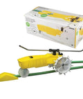 Traveling Sprinkler That Rolls Across Large Lawns Up To 13,500 Sq Ft Cast Iron Outdoor Water Sprinkler For Yard In Bright Yellow
