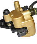 Gold finish Hydraulic Front Brake Caliper Assembly For 50cc 70cc 90cc 110cc 125cc Pit Bikes Off Road Dirt Bikes With 7/8 inch Handlebars