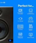 Two Way 5.25 Inch Near Field Studio Monitors With Silk Dome Tweeter And 80 Watt Class AB Power for diverse audio setups