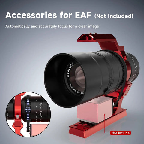 54mm Petzval APO Refractor Telescope For Astrophotography with EAF mount kit, showing pro grade precision focus and variable aperture