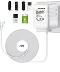 Long Lasting Plug In 18V 500mA Video Doorbell Power Adapter With 315 Inch Cable featuring quiet transformer and smart device compatibility
