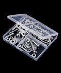 Heavy Duty Bolt Nut And Washer Kit For DIY Projects And Home Repairs, 226 Piece Assortment with 72 Bolts, 78 Nuts, and 76 Washers in box
