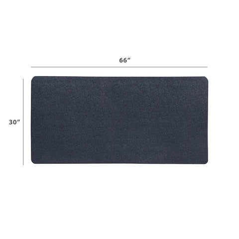 Beefy Home Gym Floor Protector Mat For Under Treadmills Ellipticals And Rowing Machines 30 By 66 Inches Non Slip Noise Dampening Durable Floor Coverage Black