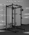 Heavy Duty Power Rack And Cable System For Home Gym Workout Gear Built Damn Tough for strength training with pull up bar and accessories.