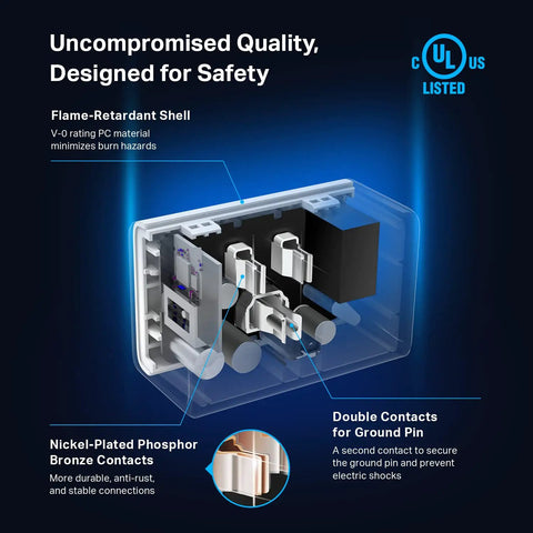 Interior view of Ultra Mini Smart Plug 15A WiFi Outlet That Works With Alexa Google Home And IFTTT No Hub Needed UL Certified