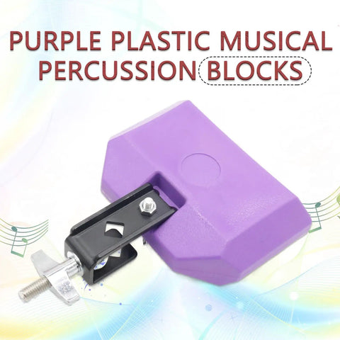 5 Inch Purple Jam Block With Mounting Bracket For Percussionists Durable Plastic Resin Latin Block Great For Cowbell Holders And Other Percussion Setups Built To Take On Busy Practice Sessions Gig Ready. purple plastic jam block with mounting bracket