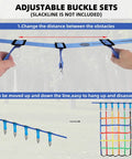 Adjustable buckle set for Durable Outdoor Climbing Net For Kids With Rope Ladder Add On Perfect For Ninja Warrior Obstacle Courses Backyard Jungle Gyms Slacklines And Playground Play Builds Confidence And Active Fun For Active Kids