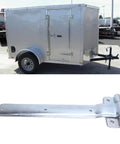 Heavy Duty 16 Inch Trailer Door Strap Hinge Set For Side Doors On Enclosed Cargo Trailers And RVs Offset Bent Metal Hinges For Durable Outdoor Use Rust Resistant Trailer Hardware
