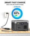 Go-To 192Wh Portable Power Station With AC Outlet And 100W Continuous Power 200W Surge LiFePO4 Battery charging to 80%