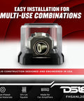 Front view of Square ANL Fuse Holder With 200 Amp Fuse Included For 0GA To 4GA Power Wiring Heavy Duty Car Audio Accessory Made In USA