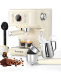 20 Bar Espresso Machine With Milk Frother Steam Wand For Latte And Cappuccino 2 In 1 Espresso Maker Powder And Capsule Portafilter