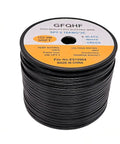 500 Foot Black SPT-2 Zip Cord Extension Cable 18 Gauge 2 Conductor UL Listed Wire spool with label, indoor outdoor use