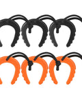 Six Piece Heavy Duty Tactical Door Stopper Kit For First Responders And Home Safety, featuring black and orange TPE wedge grips.