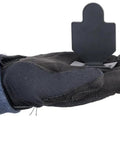 Hand holding Big Bang Steel Target for Airguns Six Pack Small Silhouette Popper Target, 2.75-inch durable steel