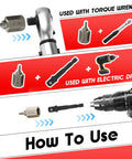 How to use 27 Piece Screw Extractor Set With Hex Head And Multi Spline Easy Out Kit For Three Eighths Inch Drive
