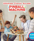 Kids playing with DIY Pinball Machine For Kids 8 To 14, Arcade Grade, No Screen STEM Toy That Builds Confidence, Creativity.