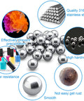 50 Pack 8mm Nail Polish Mixing Balls Stainless Steel Bearing Balls For Nail Art Paint Mixing Beads 316 Stainless Steel With High Temperature Resistance And Corrosion Protection Pro Grade, 316 stainless steel balls