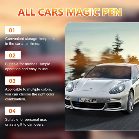Weatherproof Car Scratch Removal Pen Kit With Fine Tip Brush For Precise Touch Ups Easy Auto Paint Repair For All Car Colors And Surfaces
