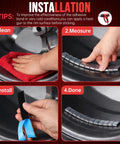 Adhesive Stick On Wheel Weights 0.25 Oz Chrome Finish 960 Pieces Lead Free Zinc Coated Rust Resistant And Weather Proof For Car Truck Wheel Balancing And Easy Install installation steps on rim