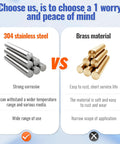 Comparison between 304 stainless steel and brass material for Half Inch Hose ID Barb Ball Valve With 304 Stainless Steel Construction