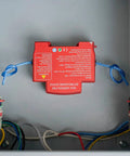 Compact Automatic Car Fire Extinguisher With Quick Aerosol Blast For Instant Emergency Road Safety And Slick Center Console Stash shown inside casing.