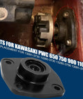 Drive Shaft Bearing Housing Assembly For Jet Ski Replacement Fits PWC 650 750 900 1100 Direct OEM 13091-3730 13280-3730 13280-3756 13091-3718 Water Seal Included For A Tight Ride And Long Lasting Seal, black bearing housing with bolts