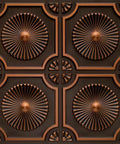 Antique Copper PVC 2x2 Glue Up Ceiling Tile Set for Easy Makeover Lightweight Class A Fire Rated Covers 40 Sq Ft Cuts To Size