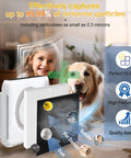 AP-1512HH Replacement Filter Set For Coway Airmega Purifiers with True HEPA and Carbon Filters, child and dog background