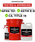 Fire Retardant Spray For Wood Fabric Upholstery And More, Non Toxic Clear Drying Coating That Meets NFPA 701 And ASTM E84 Standards