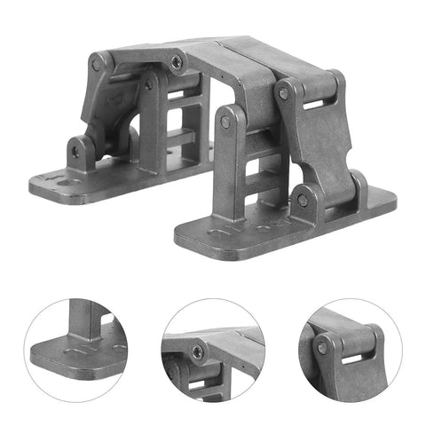 Beefy Heavy Duty Stainless Steel Hidden Door Hinge With Invisible Design And Quick Install For Fire Hydrant Cabinets And Interior Doors In Office And Home Use Ideal For Closets Bookcases And Secret Rooms, gray concealed hinge close-up