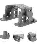 Heavy Duty Hidden Door Hinge Stainless Steel For Fire Hydrant Cabinets And Home Use Invisible Design Built Tough To 125Kg Rock Solid Construction Sleek Modern Interior Access Narrow Frame For Easy Emergency Opens, grey concealed hinge close-up