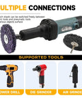 Multiple connections for Heavy Duty 4 Pc Abrasive Strip Disc Wheels For Angle Grinder Paint Stripping And Surface Prep With Secure Hub Fit For 2 3 Or 4 Inch Grinders.