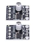 3.6A DC PWM Motor Driver Module with H Bridge for Small Machines, dual guard pin headers, top view of PCB components
