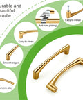 10 Pack 5 Inch Champagne Bronze Cabinet Handles And Drawer Pulls showcasing smooth edges and easy install features