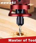 Pro Grade Wood Countersink Drill Bit Set in action creating flush hole in wood for furniture and cabinetry projects