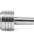 Side view of 1-5/8 Inch MT2 Tailstock Live Center For Wood Lathes With Internal Ball Bearings, silver metallic finish