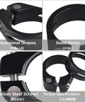 Lightweight Aluminum Quick Release Seat Post Clamp Fits 28.6mm 31.8mm And 34.9mm Seat Tubes For Mountain Road Track DH BMX Bikes